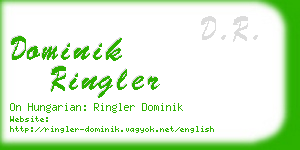 dominik ringler business card